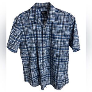 #307 BUGATCHI Plaid Shaped Fit Button down